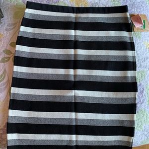 Rachel Roy Stripped Mini Skirt